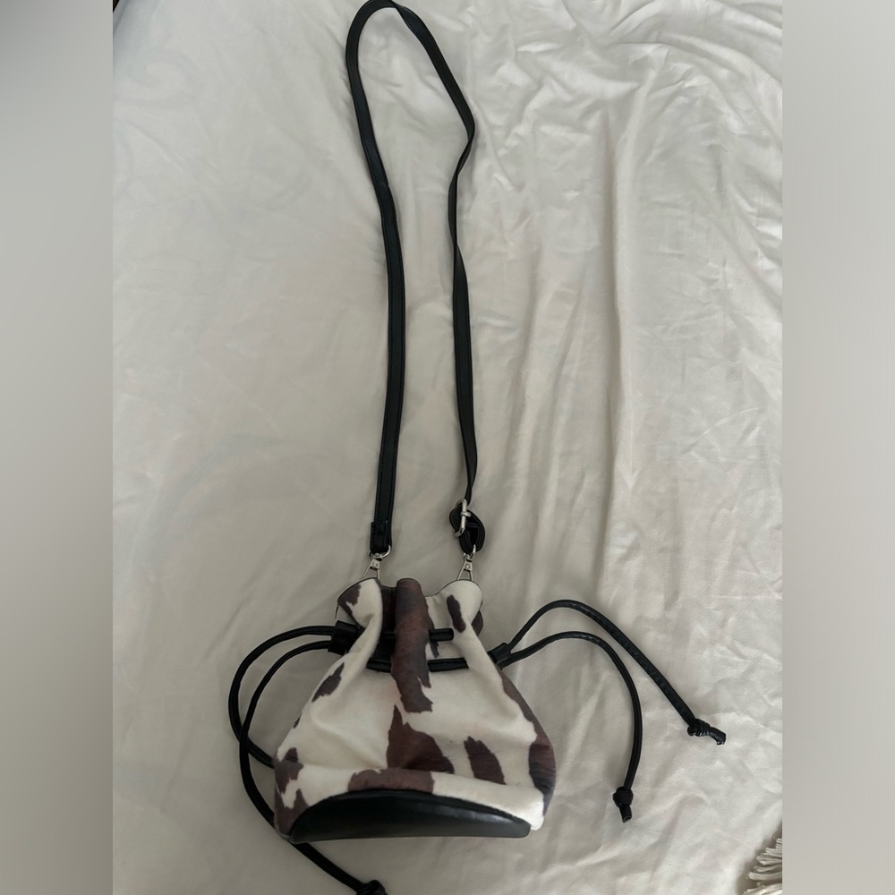 Cow print crossbody